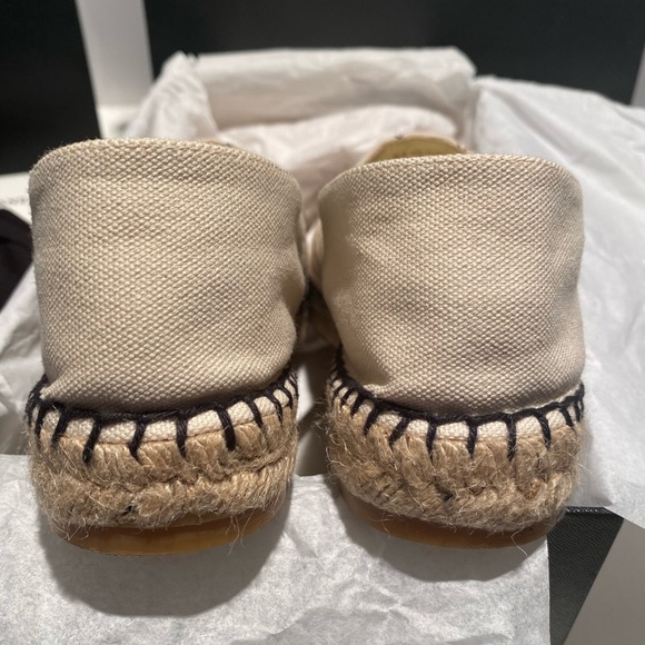 Chanel Espadrilles Canvas Diamond Quilted Flats - Picture 5 of 12